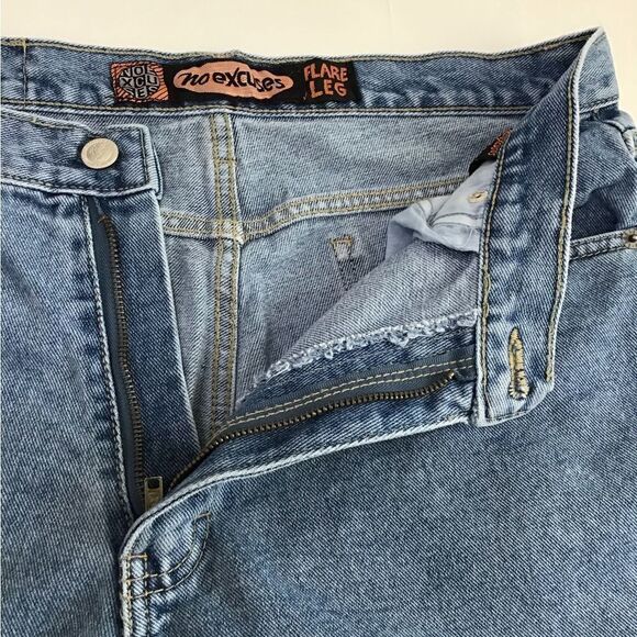 No Excuses Vintage Flare Leg Jeans Size 11/12 - Picture 6 of 9